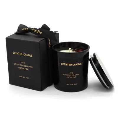 Custom Soy Wax Scented Candle in Glass Jar