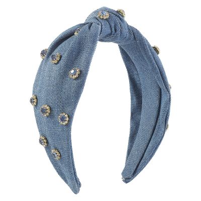 Denim headband