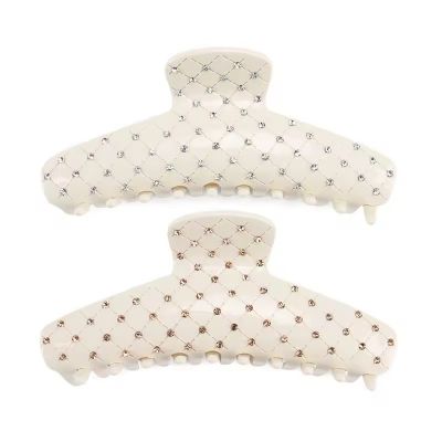 Milk White Hair Clips - Elegant and Durable