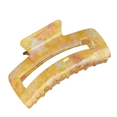 Hollow Arc Acetate Hair Claw – Large Strong-Hold Design