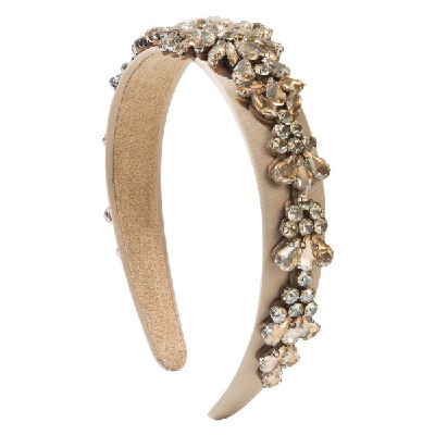 European-Inspired Statement Hairband with Multicolor Crystal