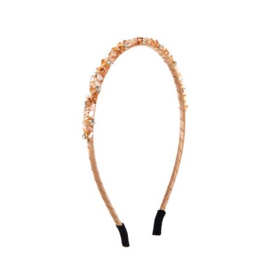 Luxury Rhinestone Hairband with Crushed Crystal Detailing