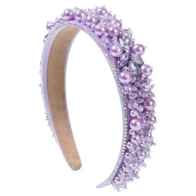 Vibrant Rhinestone & Pearl Embellished Headband