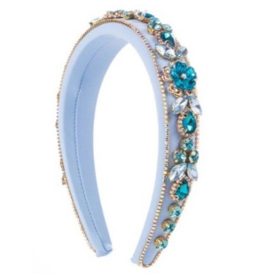 Alloy Headband with Full Multicolor Rhinestones