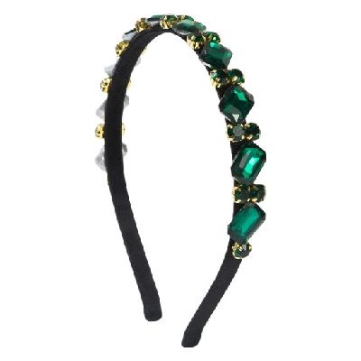 Vintage-Inspired Slim Full Crystal Headband