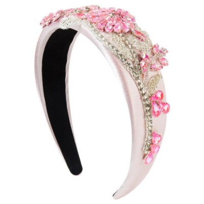 Baroque Floral Crystal Padded Headband