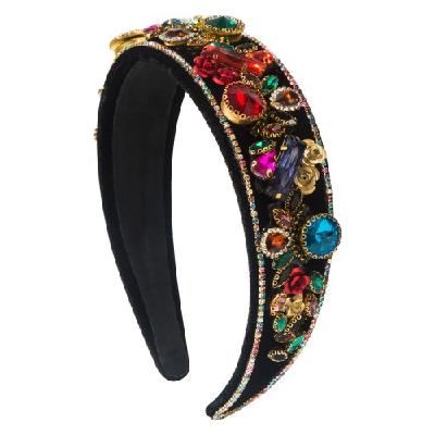 Decorative Floral Crystal Headband