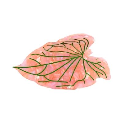 Refined Leaf-Design Acetate Hair Claw