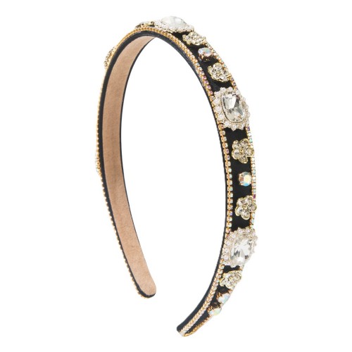 Ornate Baroque Full-Rhinestone Headband