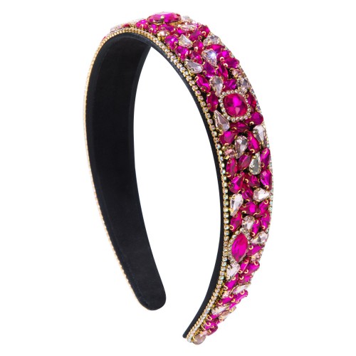 Vintage Multicolor Luxe Rhinestone-Encrusted Headband