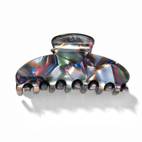 Iridescent Wave Pattern Acetate Hair Claw