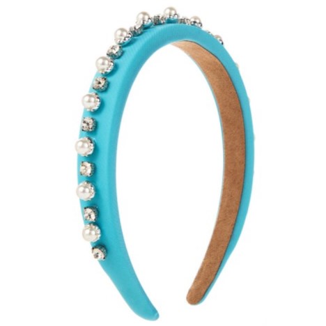 Elegant Pearl and Rhinestone Thin Headband for Women