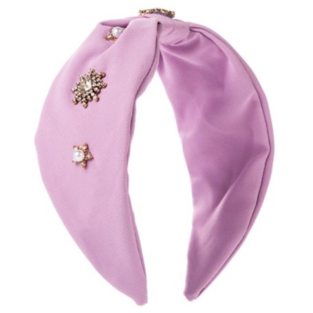 Fashion Knot Pearl Rhinestone Wide Headband