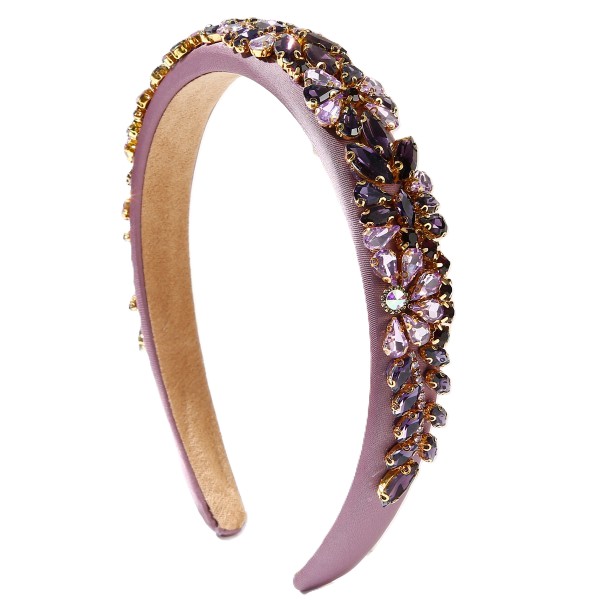 Baroque Padded Full Rhinestone Head band