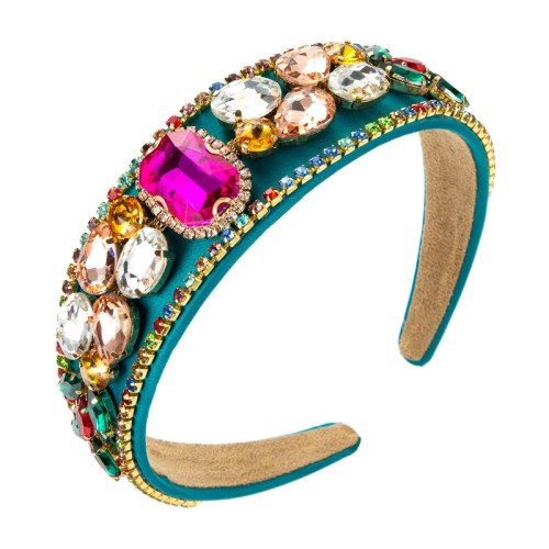 Full Rhinestone Gem Headband with Luxurious European Style